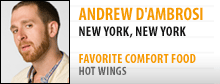 Top Chef contestant Andrew D'Ambrosi from New York, New York
