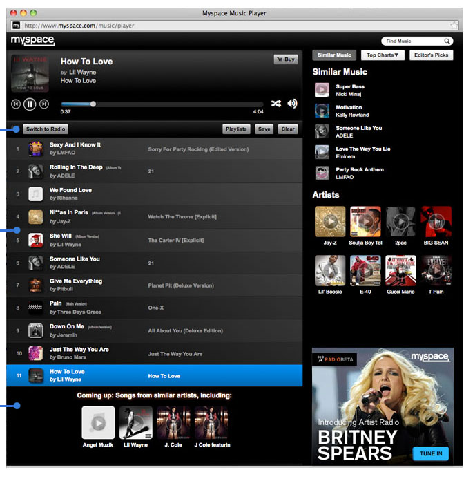 Myspace Music Player