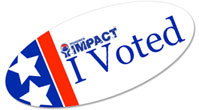''I Voted'' sticker