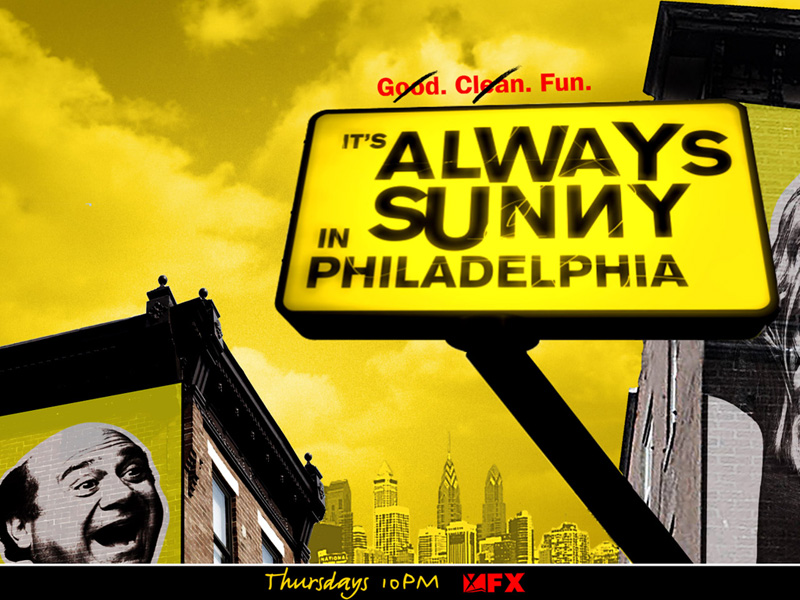 sunny wallpaper. Always Sunny in Philly.
